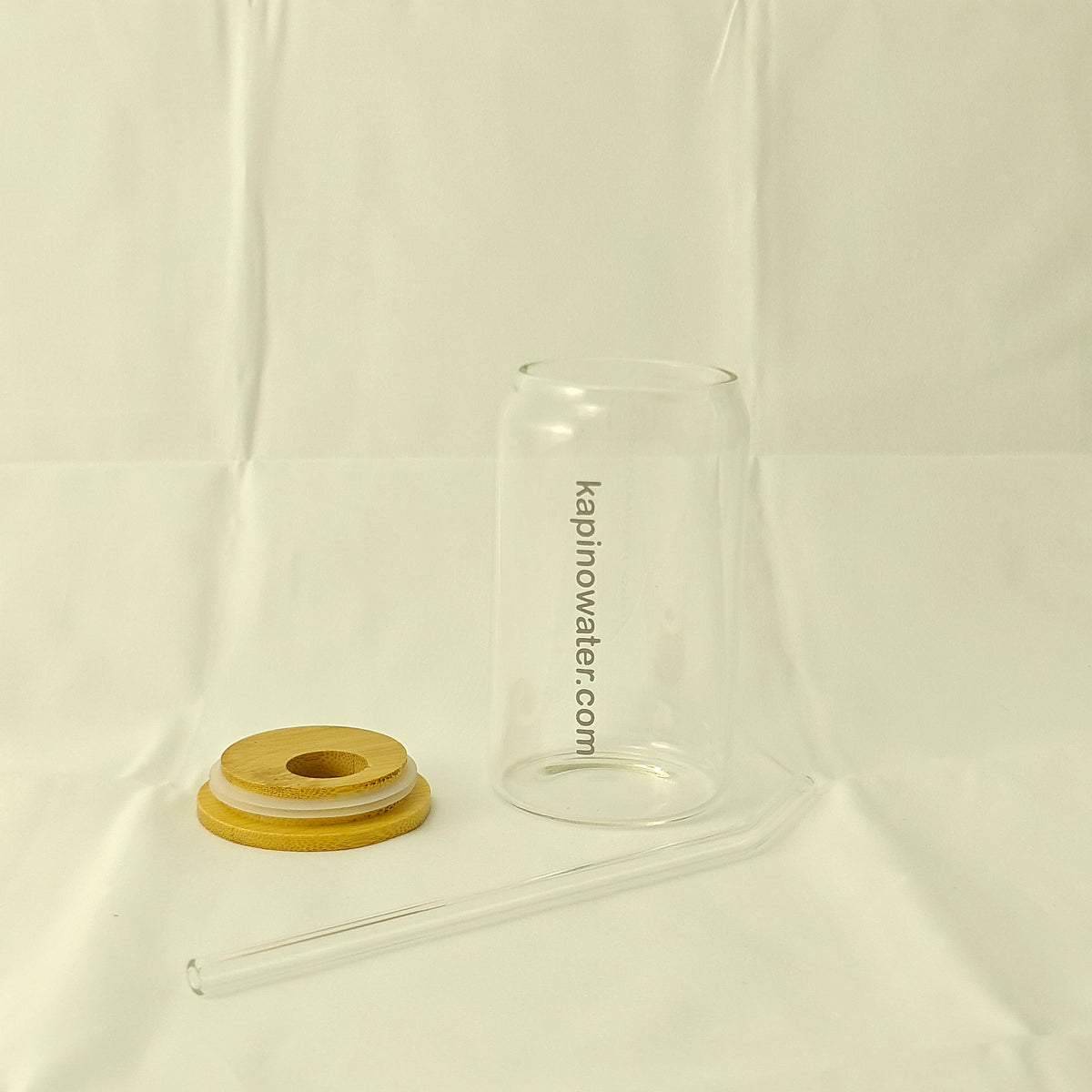 Premium Glass Cup Set | Bamboo Lid & Borosilicate Glass Straw